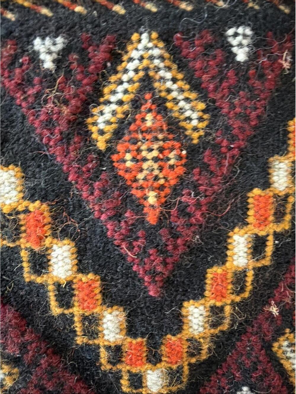 Vtg 20x15” Wool Ethnic Tribal Southwestern Cowboy Kilim Lumbar Throw Pillow Pair - Picture 6 of 8